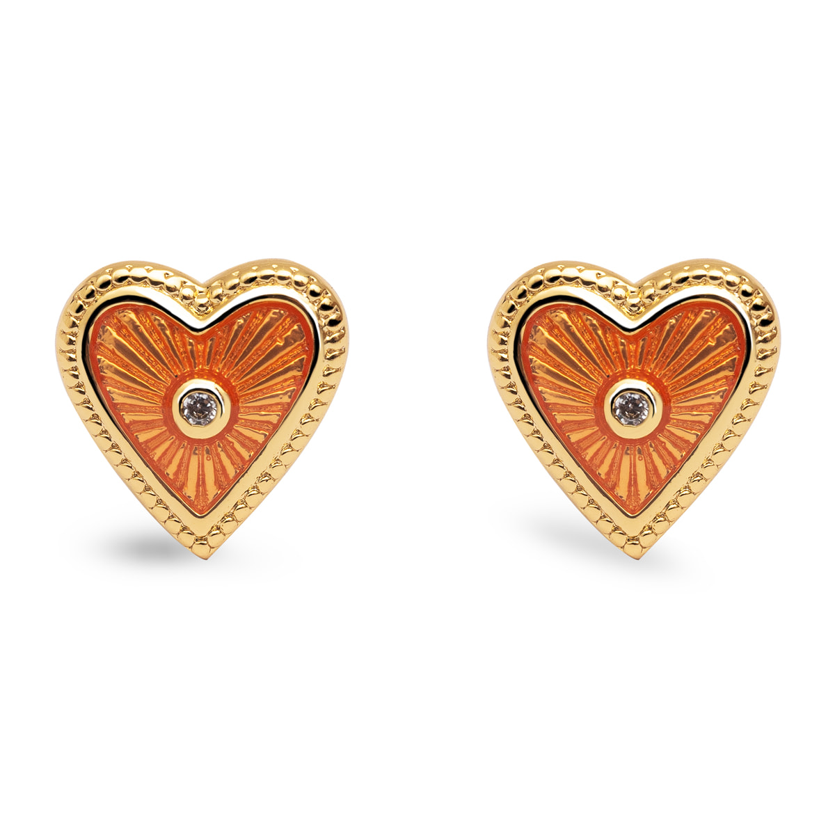 Pendientes My Heart Baño Oro