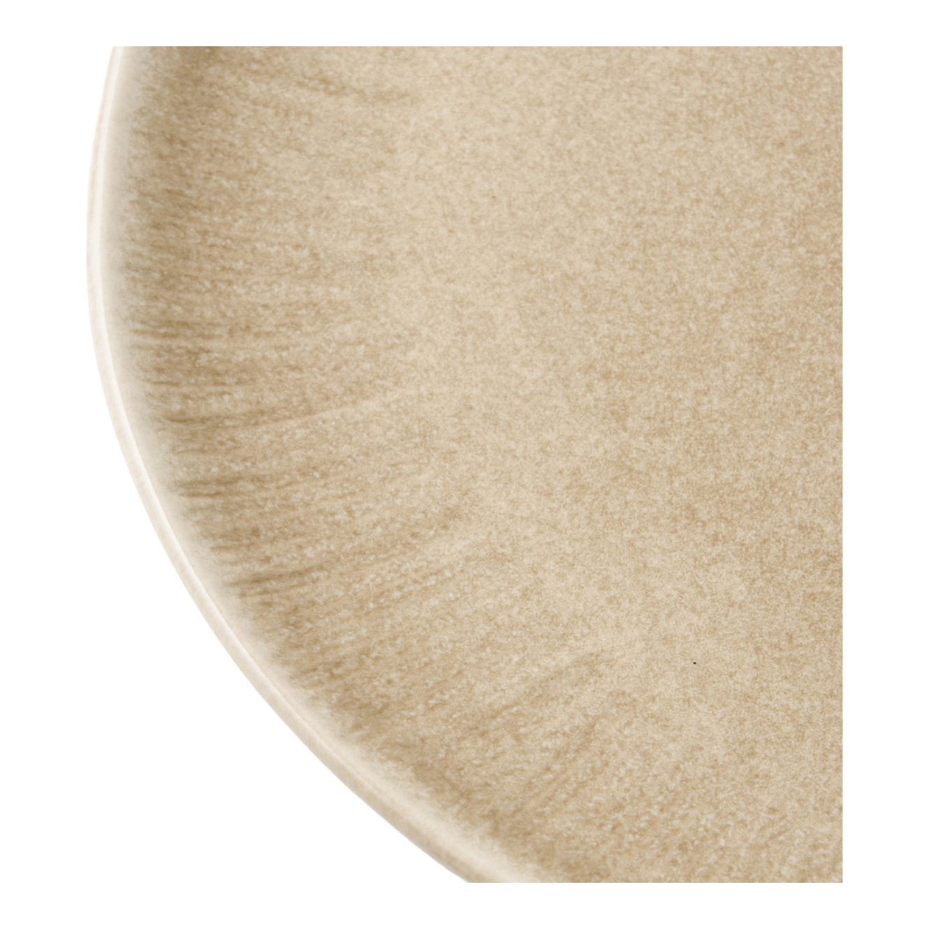 Piatto da cena Viola in gres beige ø27 cm — set da 4