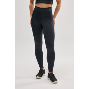 Leggings sportivi lunghi neri a compressione per pancia piatta
