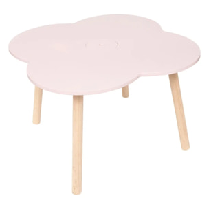 Table enfant "Ally" rose 51x51x40cm