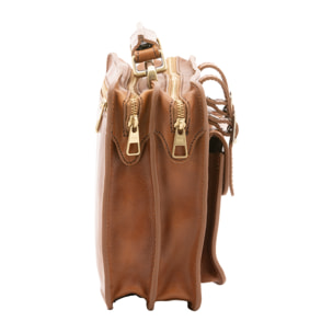 Borsa a mano  unisex In Vera pelle Made in Italy 32x23x10 cm