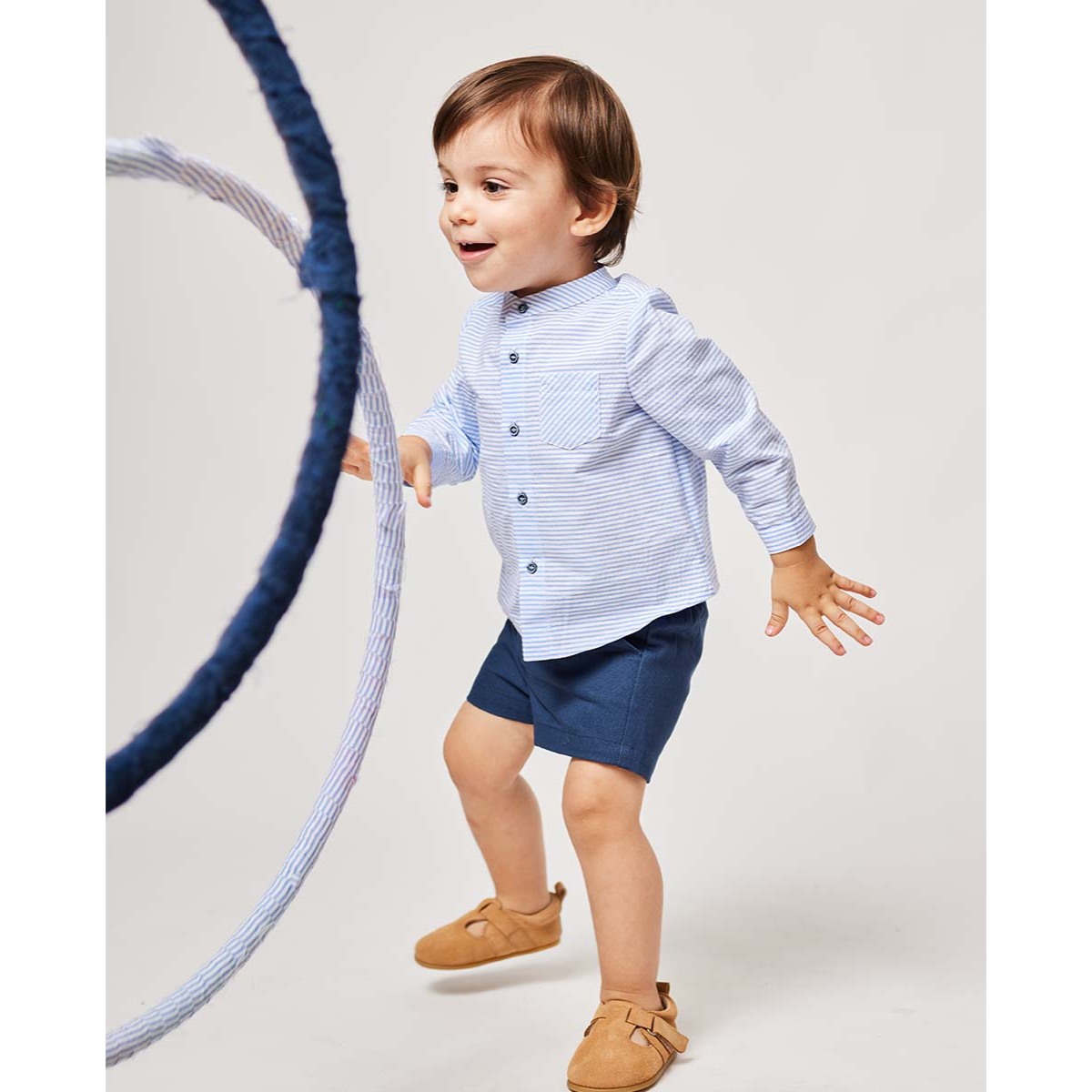 CAMISA RAYAS AZUL Y BLANCA