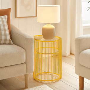 Table d'appoint Wire laiton 70cm Kare Design