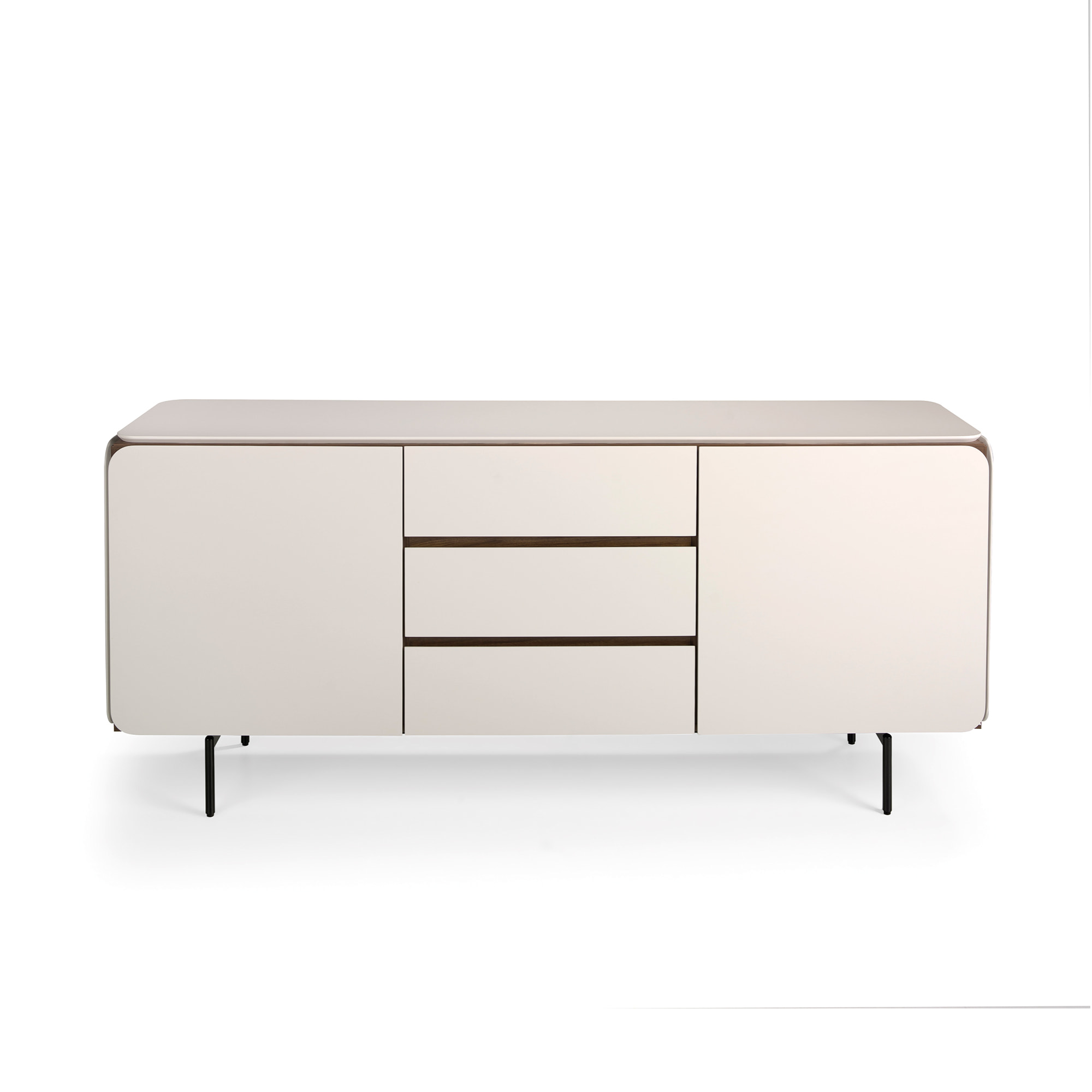 Aparador – Crema mate y nogal