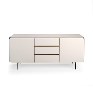 Aparador – Crema mate y nogal