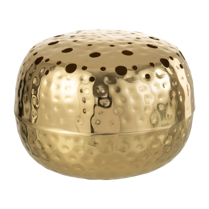 J-Line vase Boule Avec Trous - métal - or - large - Ø 23 cm