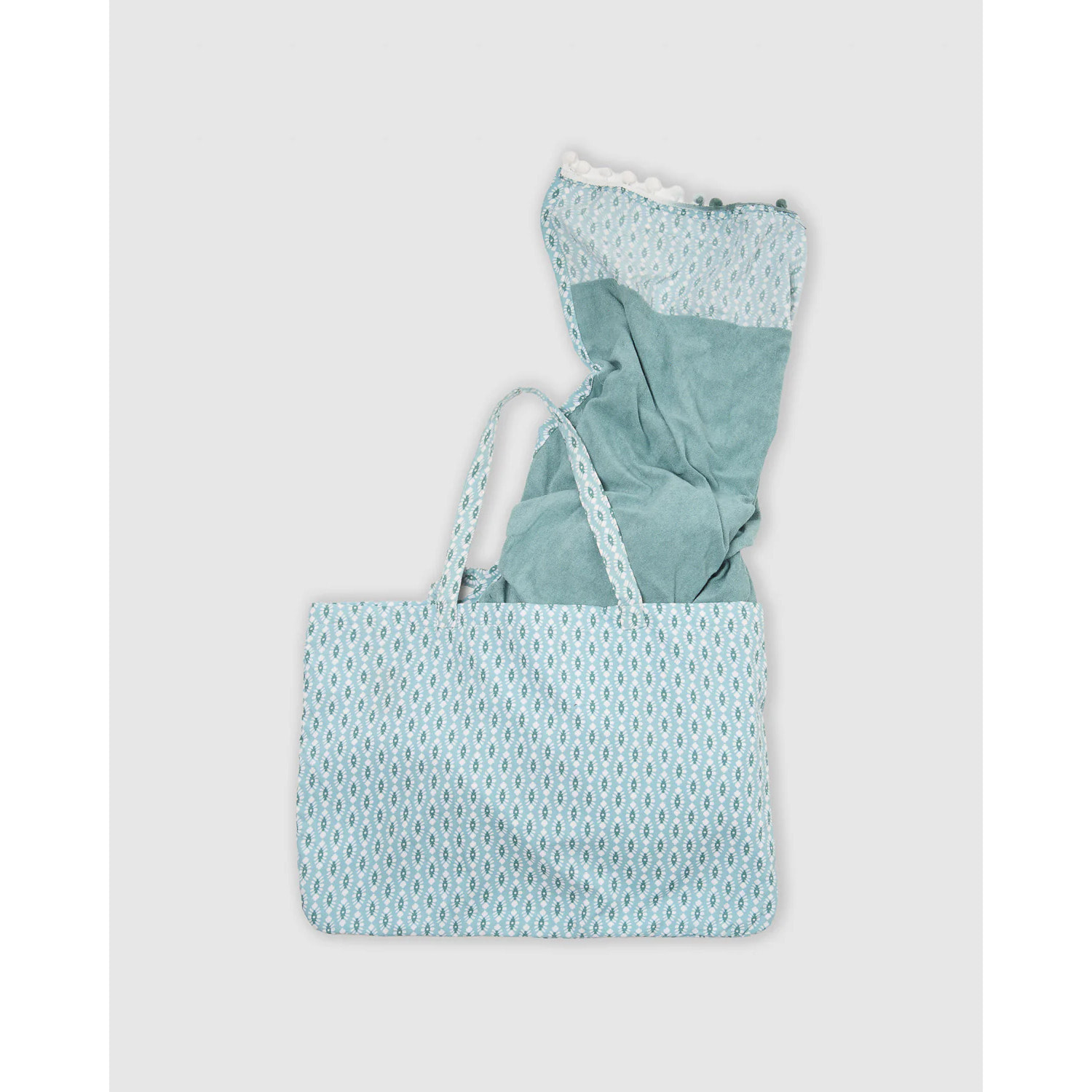 Pack bolso + toalla pareo walia agua marina