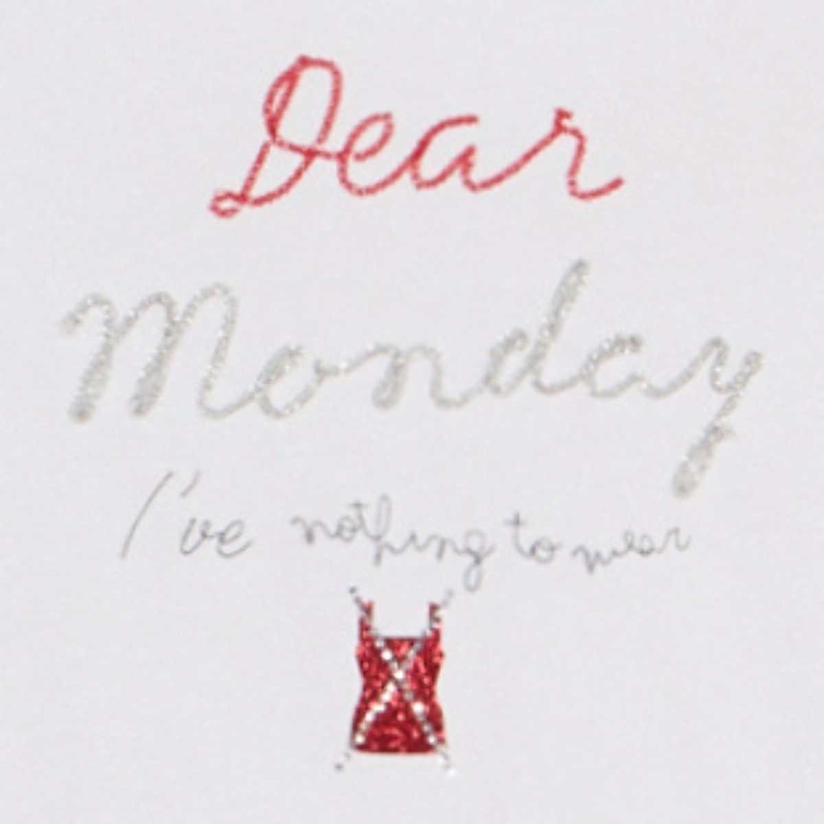 Oltre - Camiseta con bordado de letras - Blanco