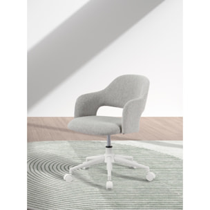 Silla de estudio Mia tela gris 81x58x58 cm