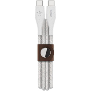 Câble USB C BELKIN vers USB-C blanc 1.2m