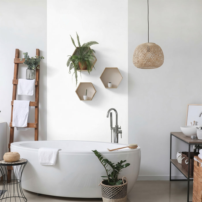 Rouleau adhésif décoratif Vinyle au Mètre - Blanc - Sticker Lavable Imperméable Mur Cuisine Meubles