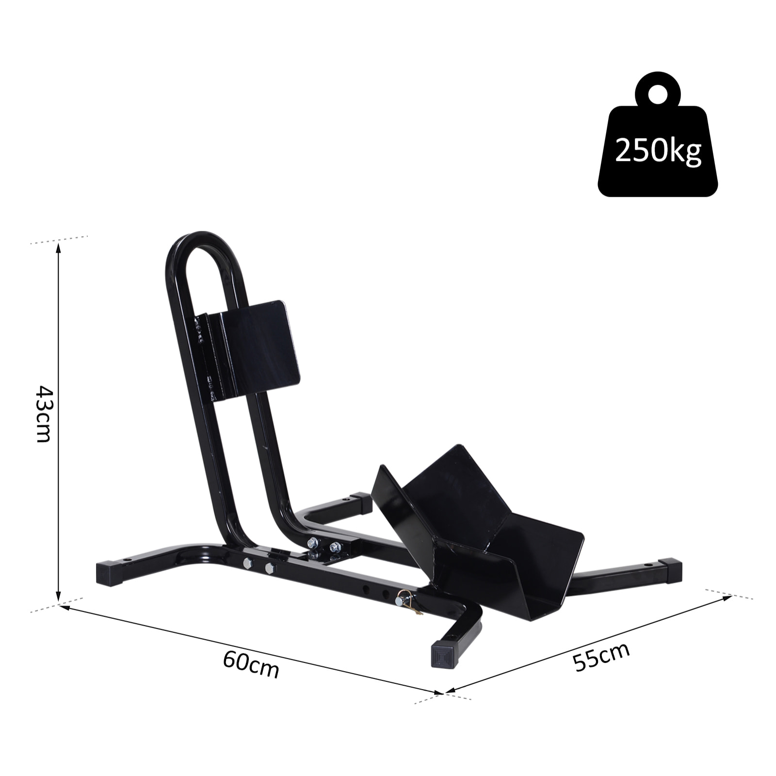 Aparcamiento de Moto Ajustable Soporte de Rueda de Moto Metal para Ruedas Ë†â€¦43,48,53cm