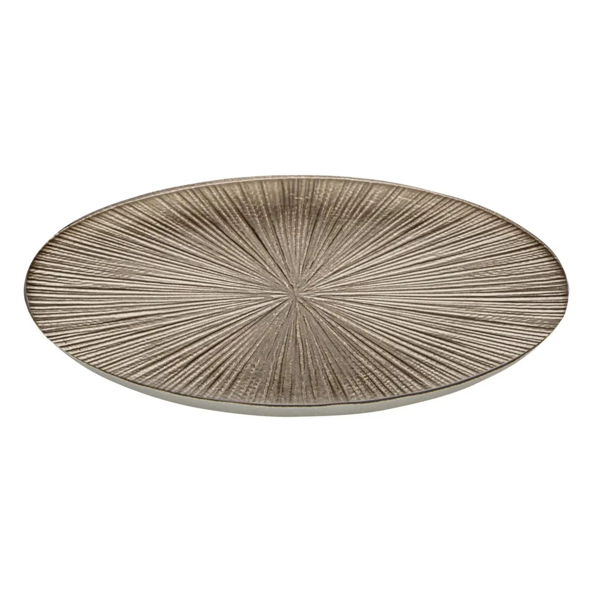 Assiette plate de présentation Gloria D.33cm champagne