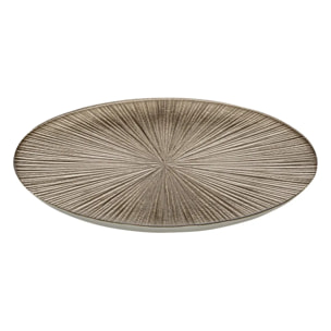 Assiette plate de présentation Gloria D.33cm champagne