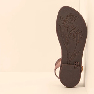 Sandalias N5693 NOBUCK LAVADO MALVA / TULIP color Malva