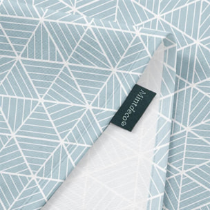 Nappe anti-taches CIEL TURQUOISE - coton mélangé