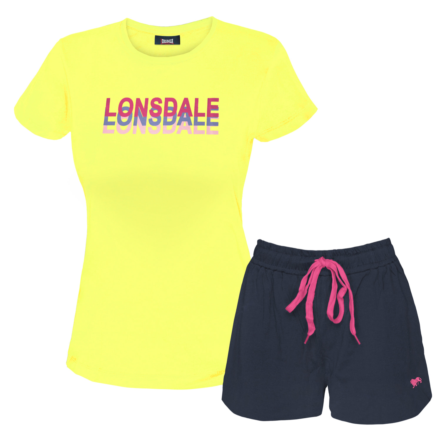 Completo Set Donna LONSDALE Cotone Corto