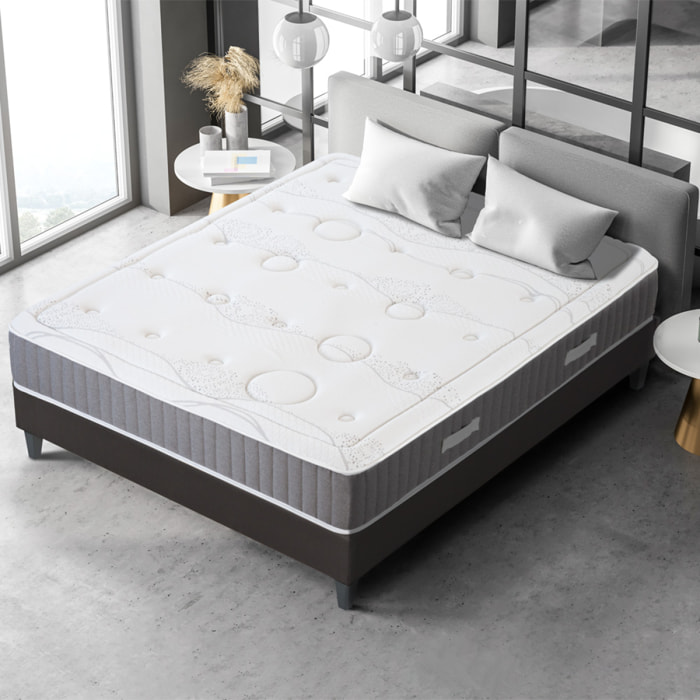 Ensemble Matelas Intuition avec sommier en bois