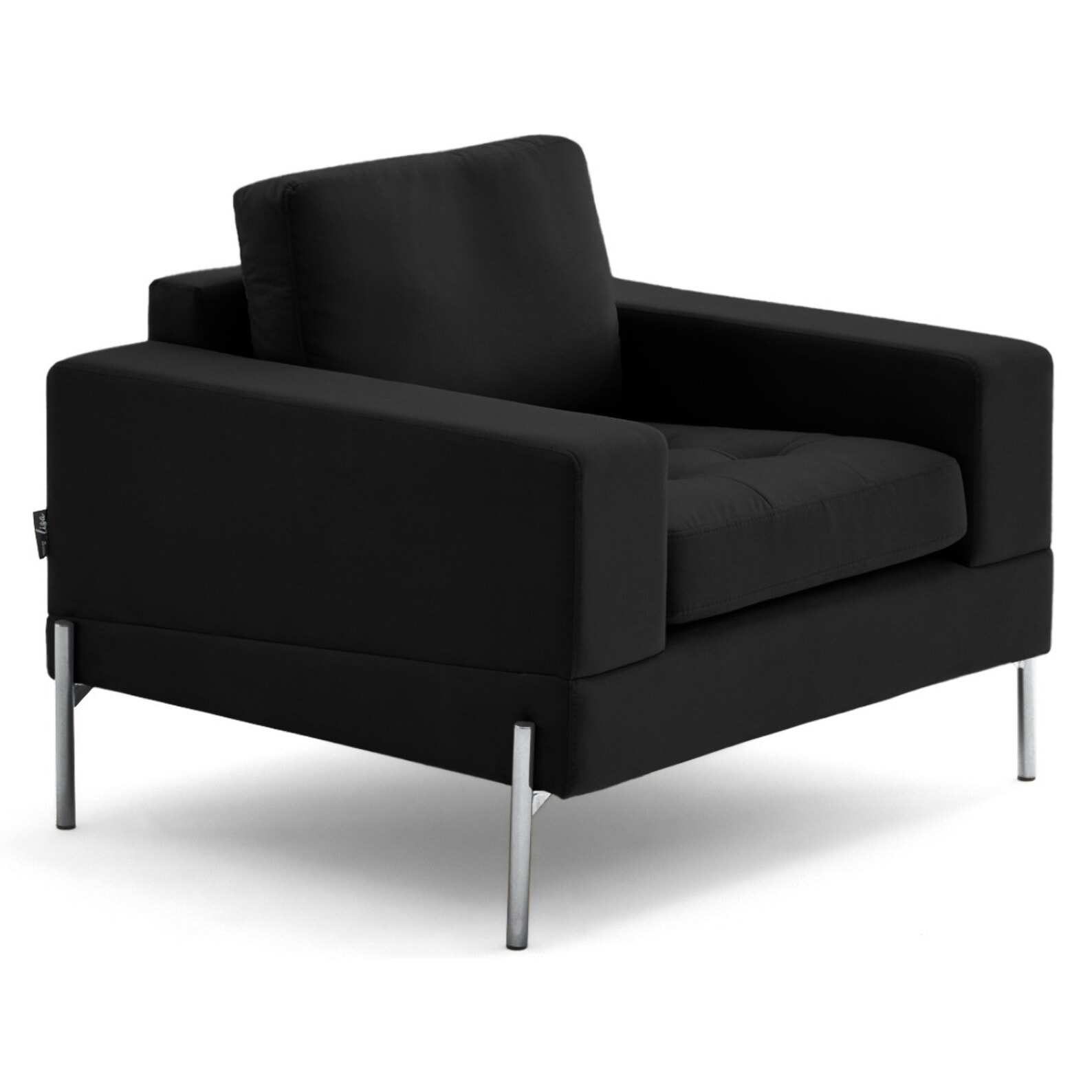 Isaure - fauteuil en velours - Noir