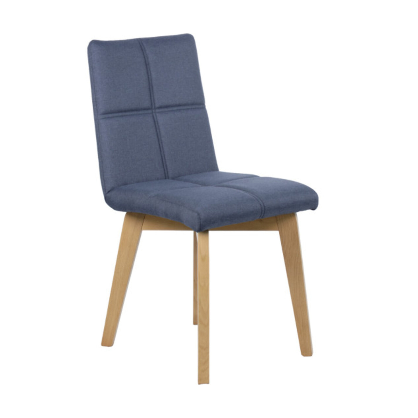 Lot de 2 chaises en tissu et capitonné design scandinave - MANON