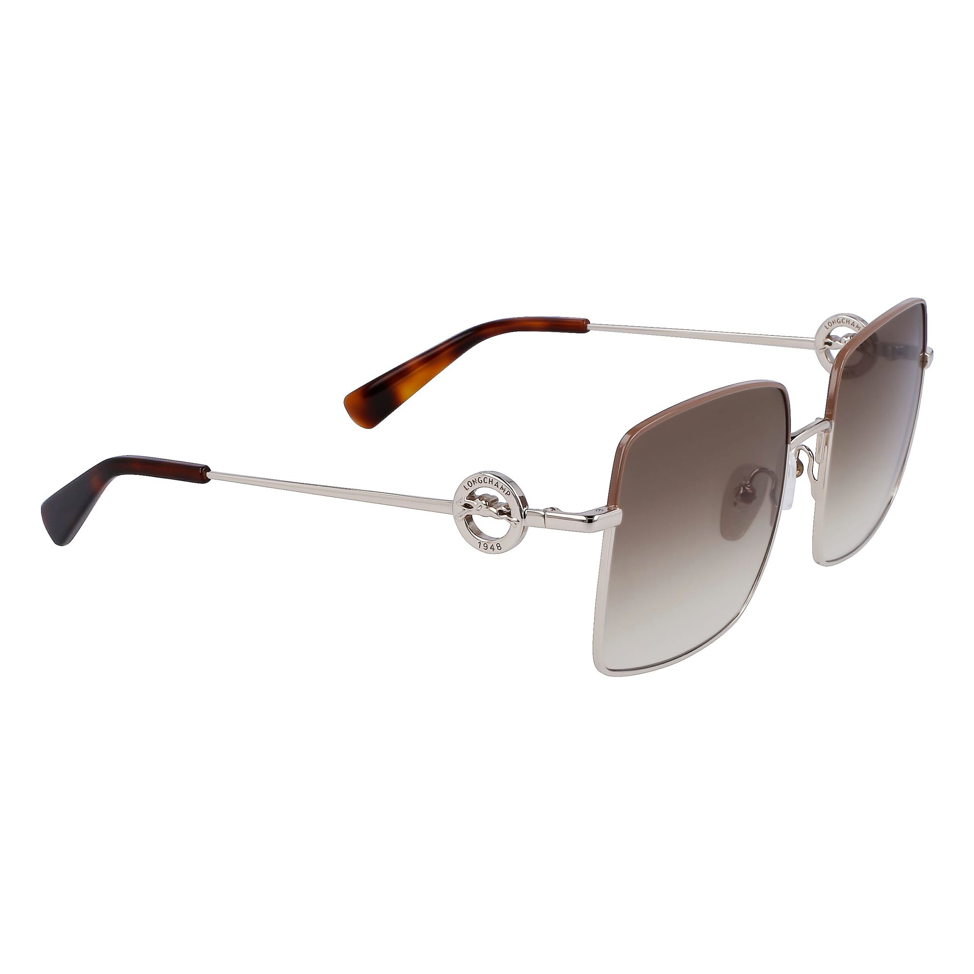 Longchamp - lunettes de soleil - doré - Couleur des verres : marron - indice solaire : cat. 3