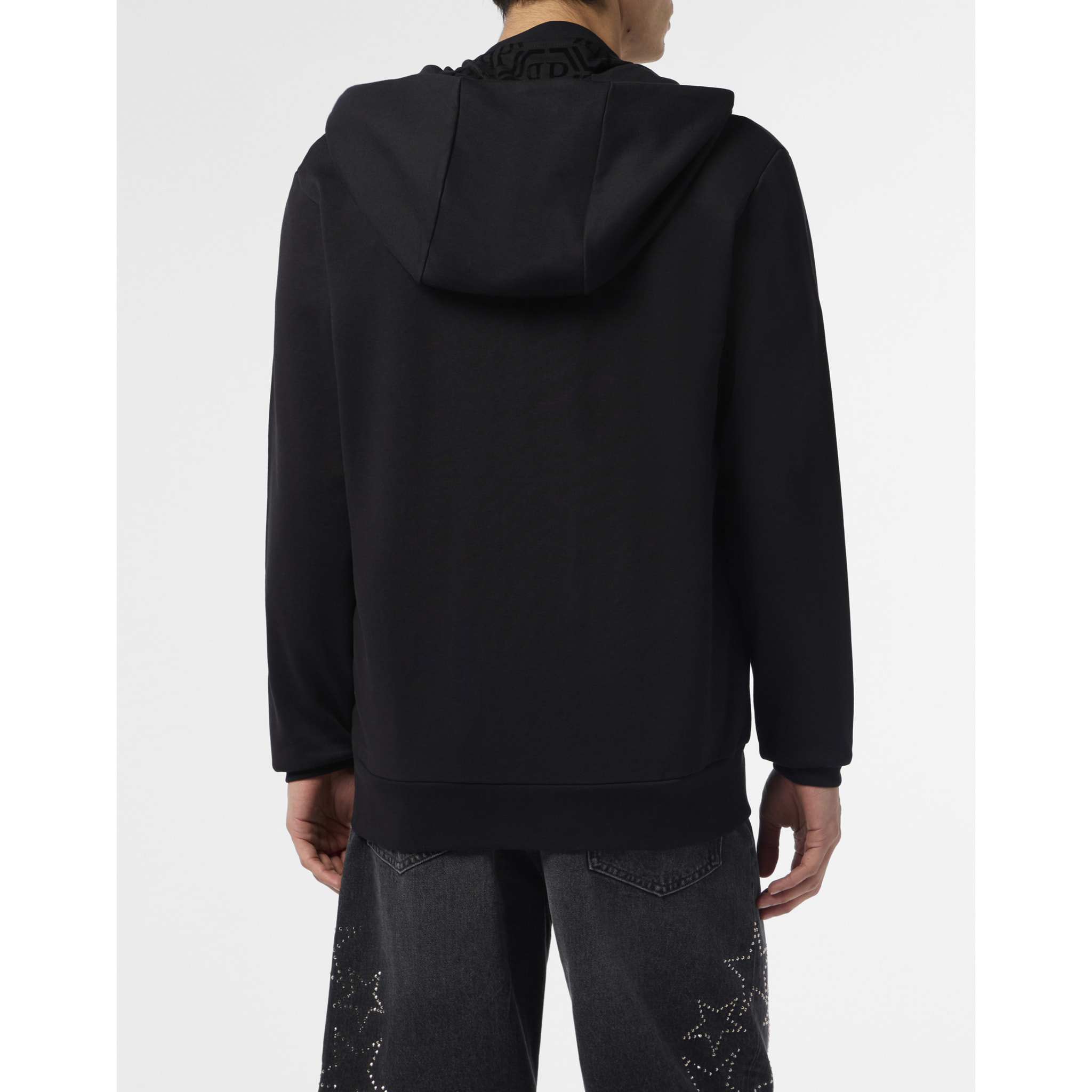 PHILIPP PLEIN Fleece Zip Hoodie Greatness