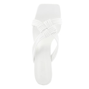 Sandalo con tacco Donna colore Bianco