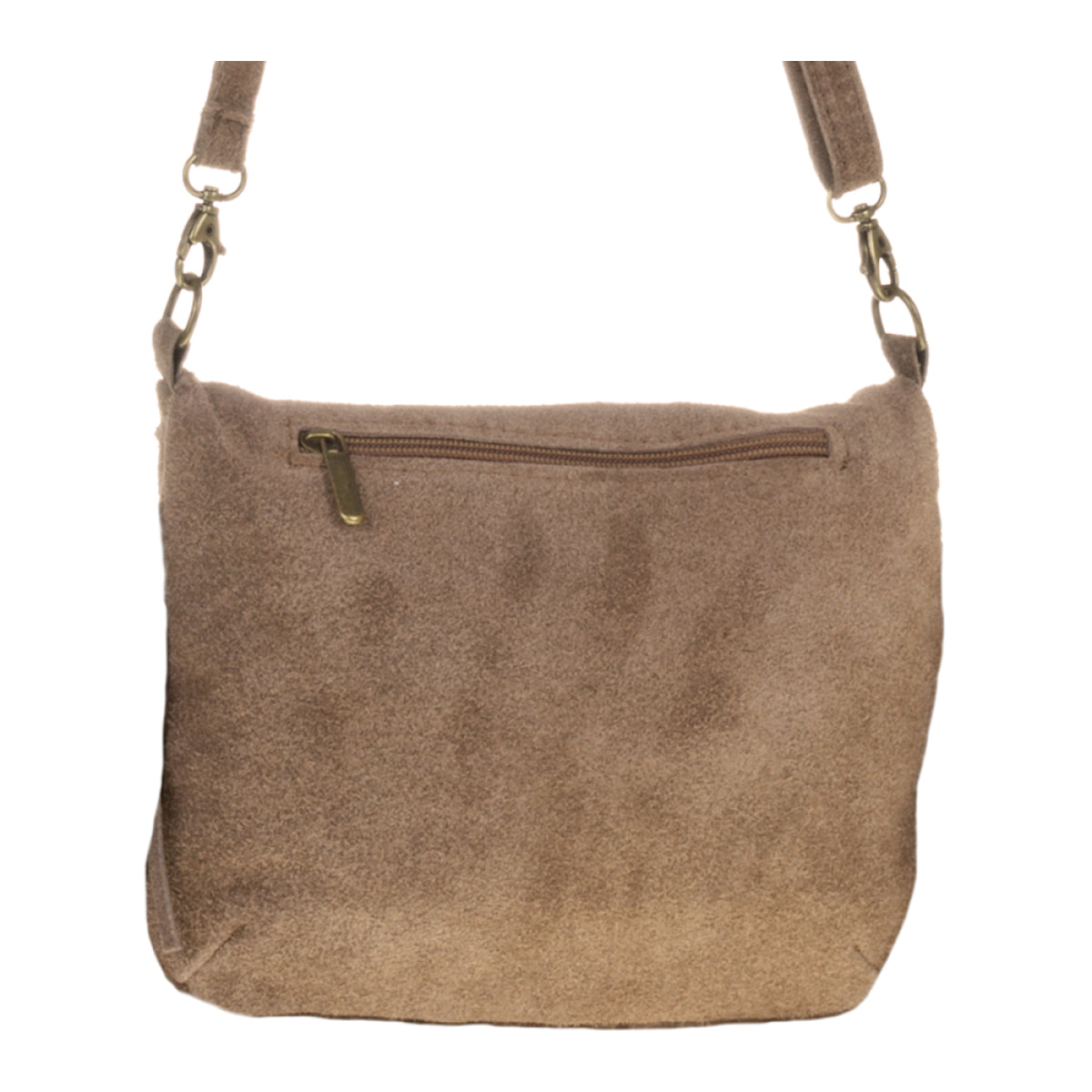 Cenerente Bolso bandolera Mujer.Piel auténtica Gamuza