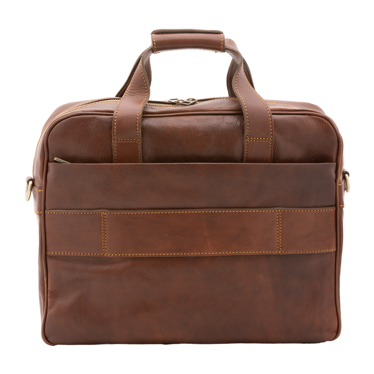 Borsa a mano  unisex In Vera pelle Made in Italy 38x36x10 cm