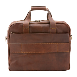 Borsa a mano  unisex In Vera pelle Made in Italy 38x36x10 cm