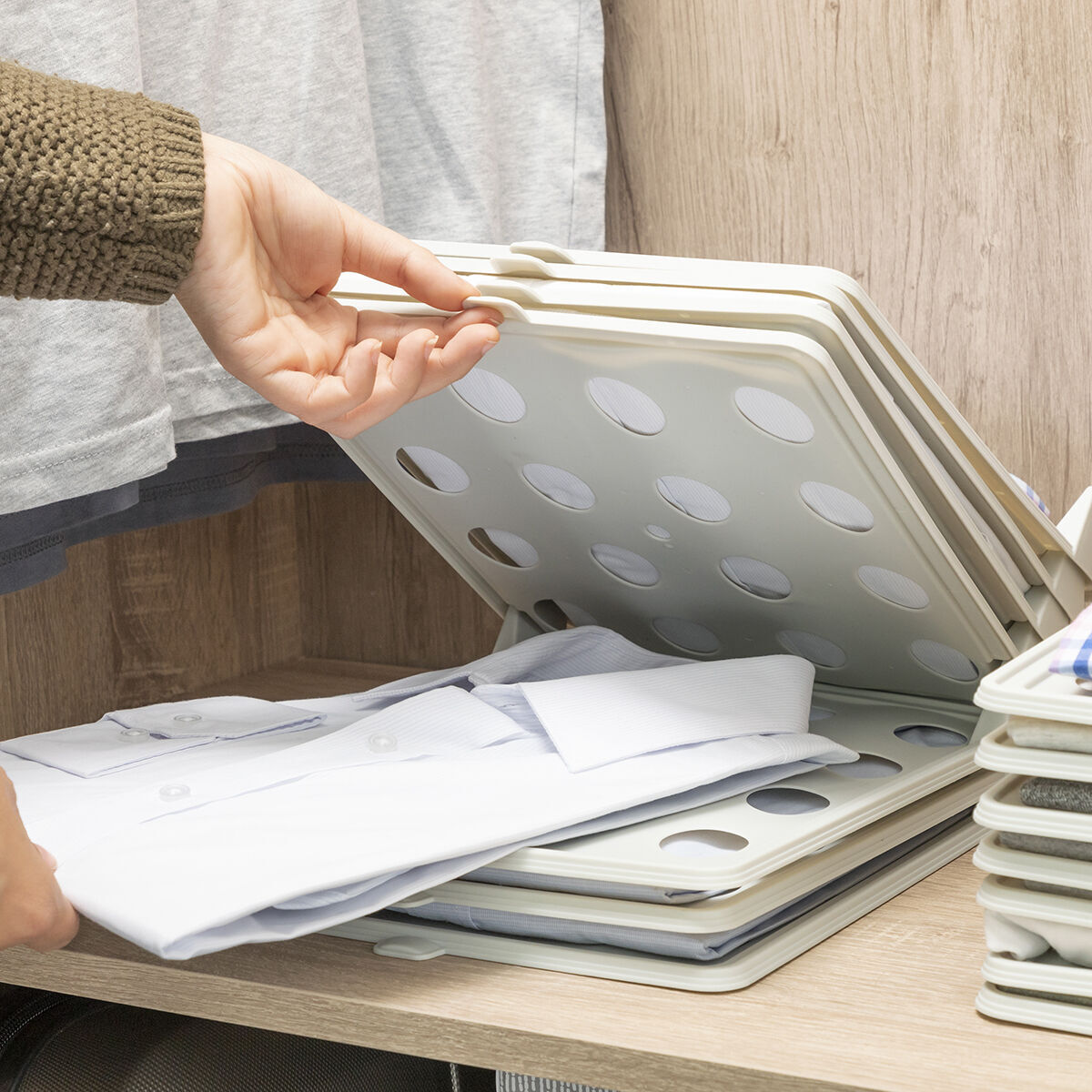 Set de Bacs Organisateurs pour les Vêtements Clorack InnovaGoods
