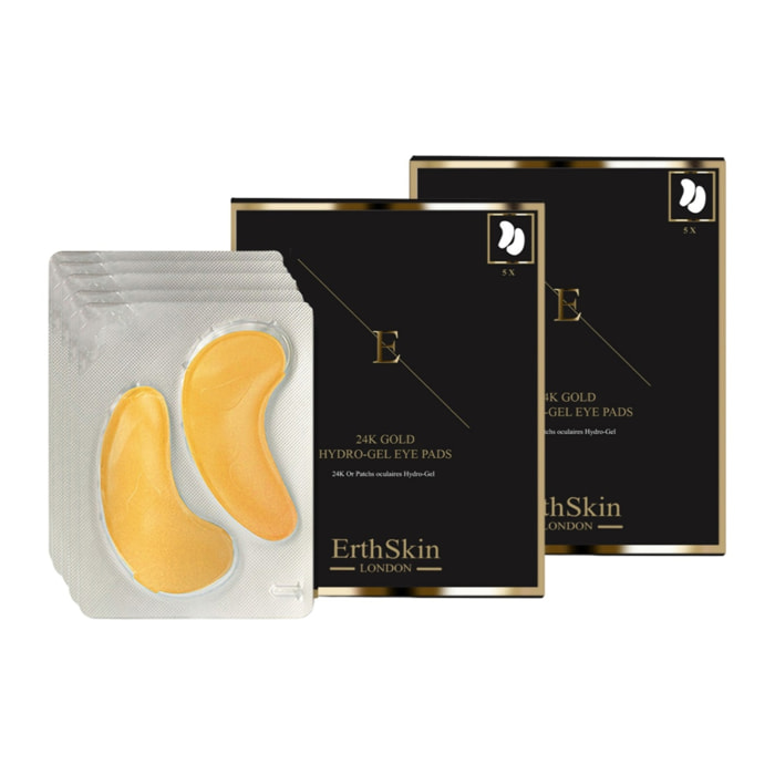 PARCHE DE OJO DE COLÁGENO ORO ORO 24K - 5X2 ALMOHADILLAS x2
