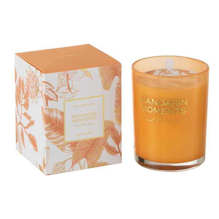 J-Line Bougie Mandarin Moments Cire Orange Large-70H