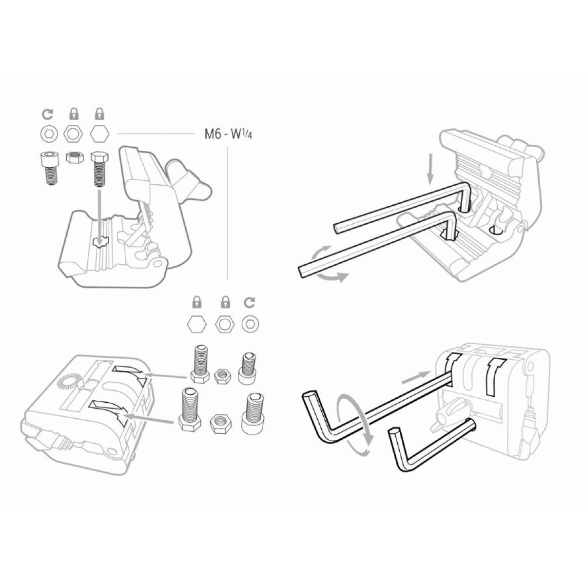 Pince multiclamp PIHER - 34052