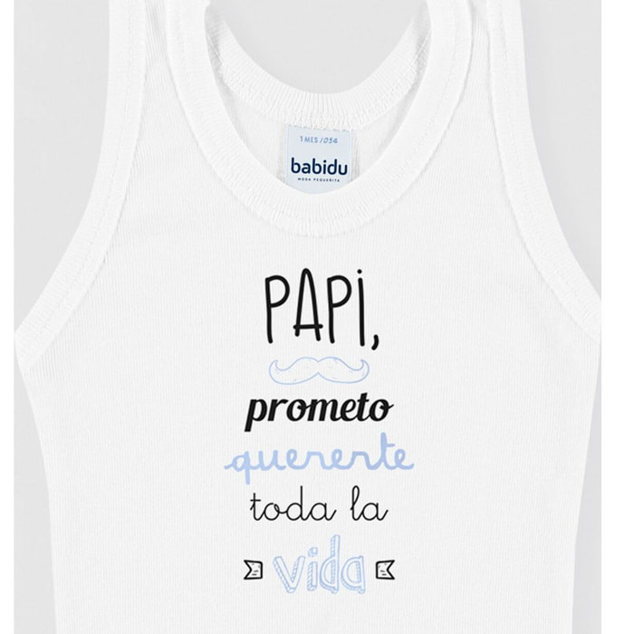 Body bebé tirantes personalizado frases