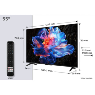 TV LED TCL 55P69K 2025-55 pouces (139cm)