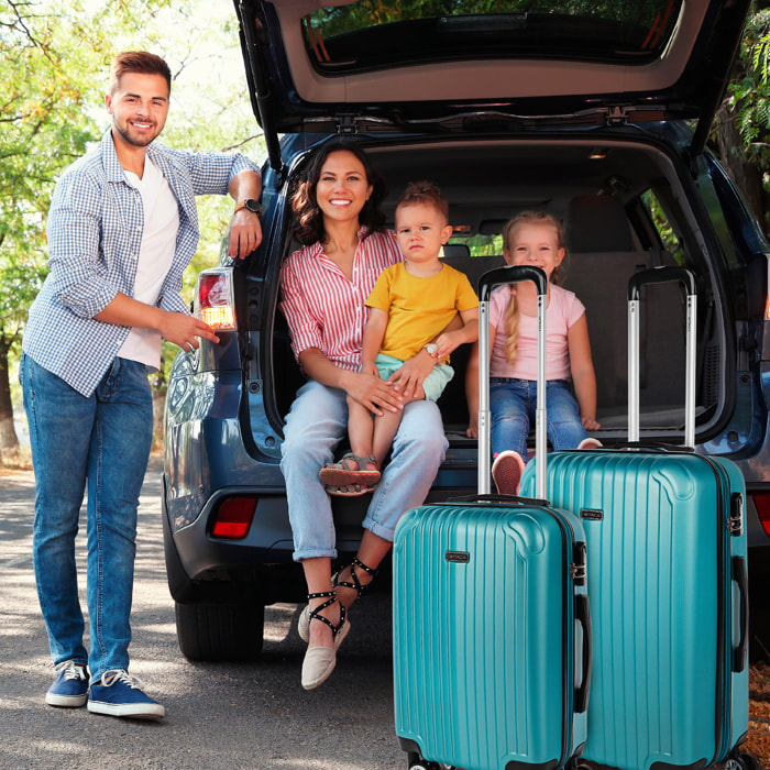 Maleta Itaca Sevron Set 2 Unidades Verde Menta