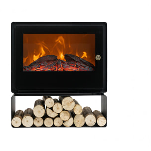 Chimenea eléctrica de suelo con estante 2000 W CHE-710 B PURLINE 2000 W