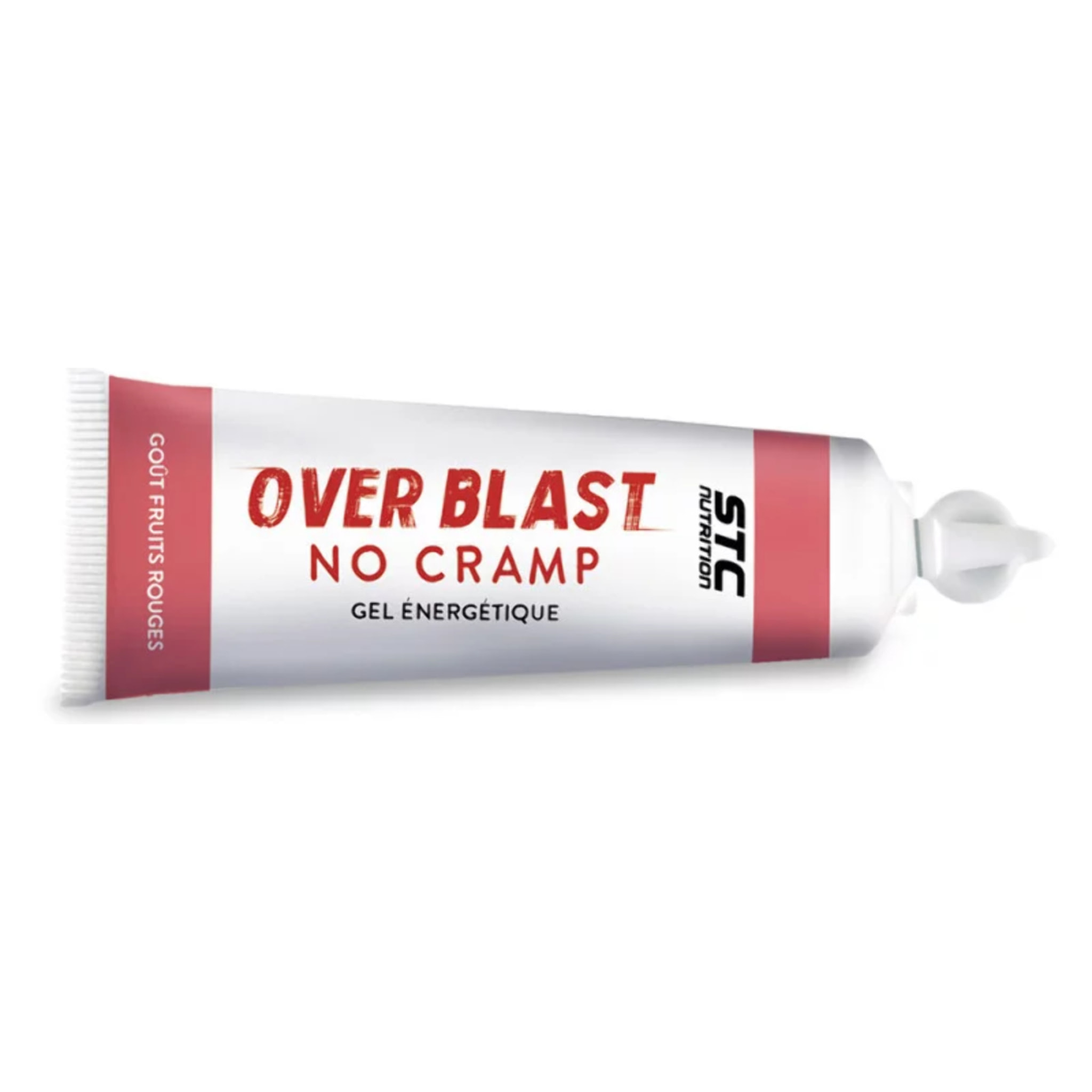 STC NUTRITION - Over Blast® No Cramp - Gel énergétique pour le sport - Nutrition sportive - Limite les sensation de lourdeurs dans les jambes - Goût Fruits rouges - Texture liquide - 10 dosettes - Fruits rouges - Texture liquide