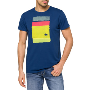 Camiseta de algodón 150 gr Hot Buttered Barrell azul