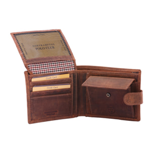 Portafoglio  da uomo In Vera pelle Made in Italy 10x12,5x3 cm