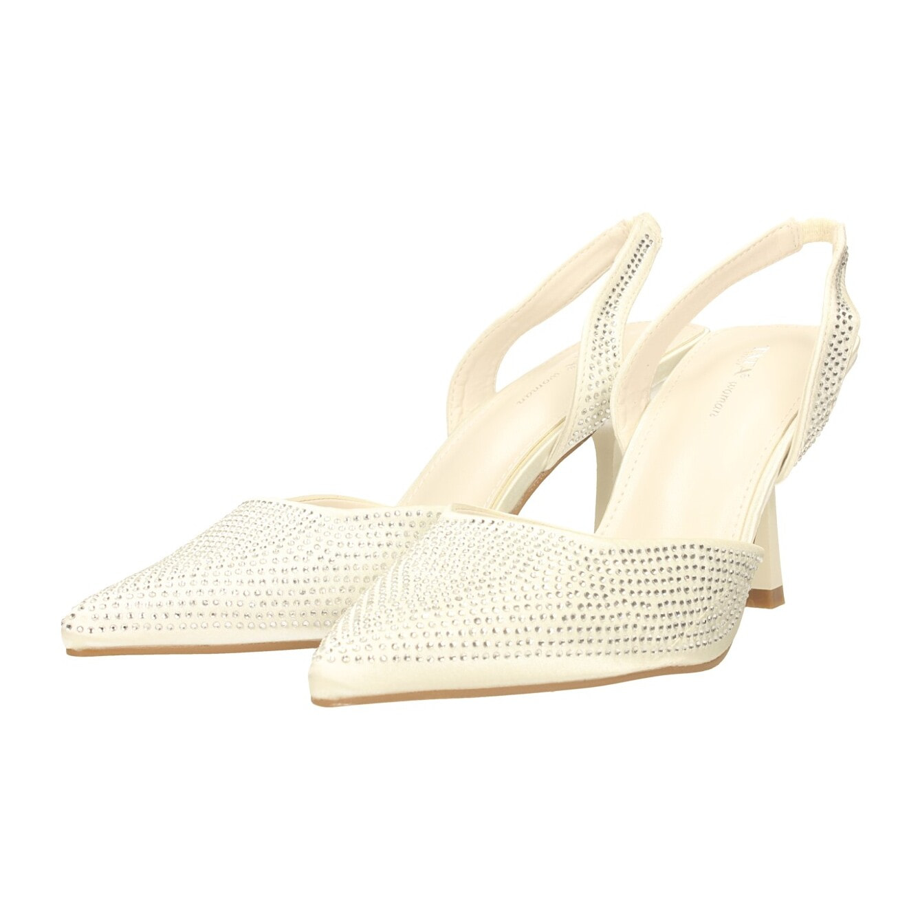 Décolleté sling back Donna Tata Italia Bianco