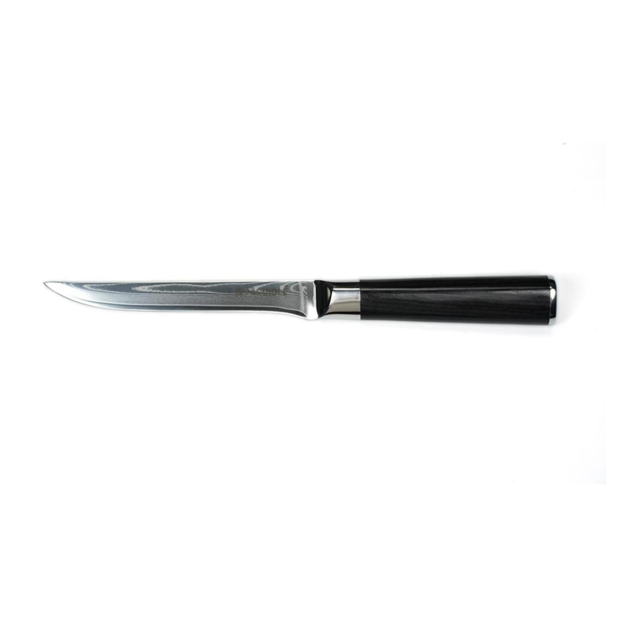 Couteau à désosser noir damas 29cm avec étui - "Core"
