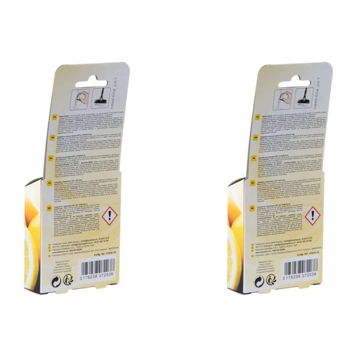 Lot de 2 x 4 Sachets de granulés de parfum pour aspirateur au citron TopFilter