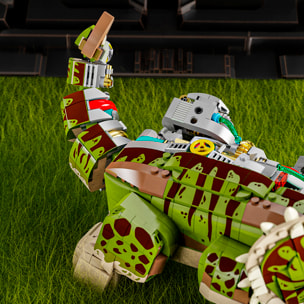 Maqueta 3D mecanizada con diseño de Triceratops con 1368 piezas.