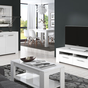 Mesa Centro Elevable 43x102x50cm Blanco Artik