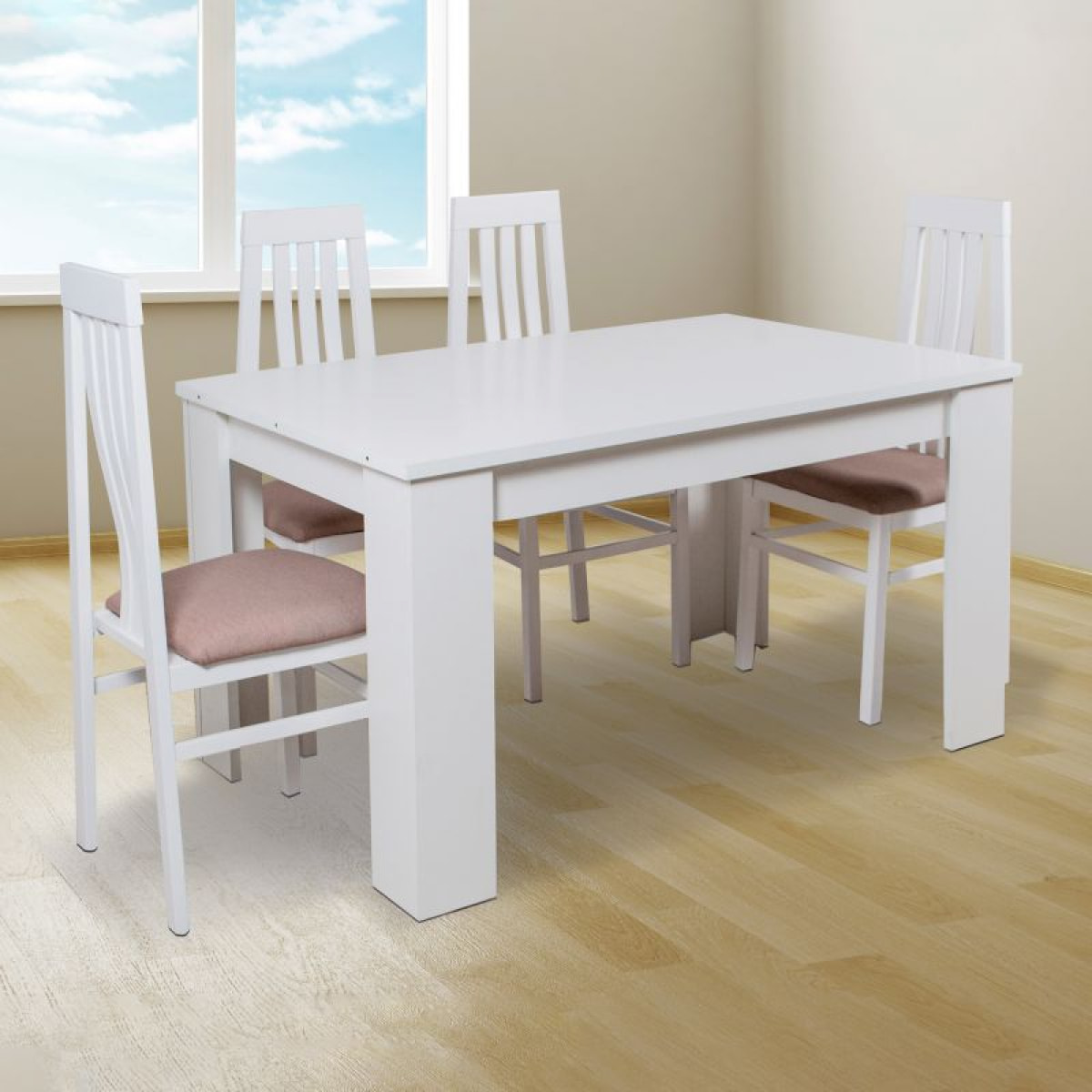 Mesa de comedor Berta 140 Blanco