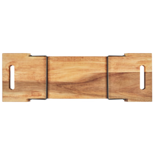PLANCHE DE PRESENTATION ACACIA PIED METAL 55CM M6