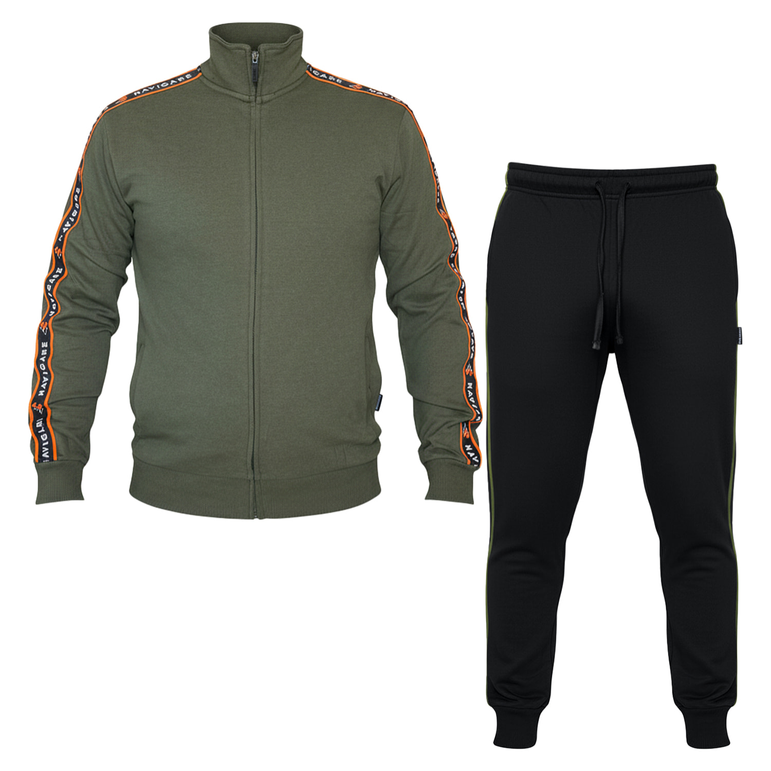 Tuta Uomo NAVIGARE Cotone Felpato Full Zip