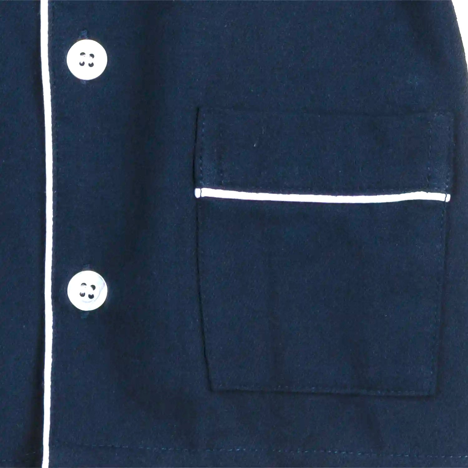 PIGIAMA BABY in flanella blu